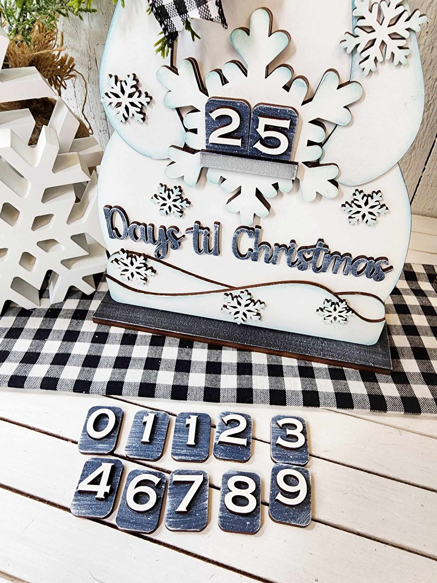 DIY Snowman Christmas Countdown Paint Kit