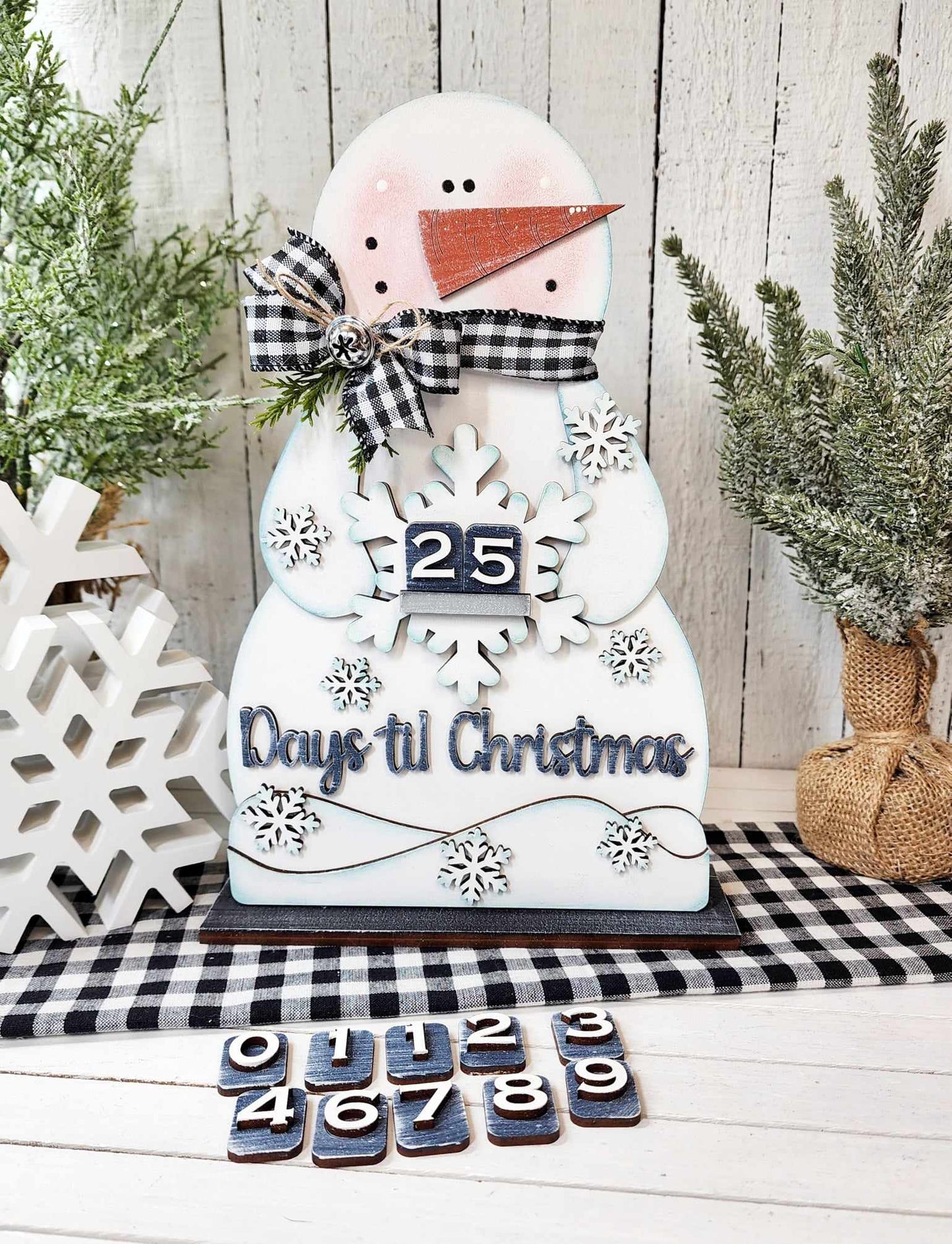 DIY Snowman Christmas Countdown Paint Kit