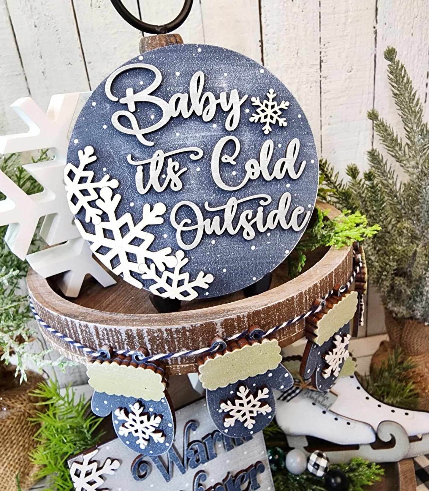 DIY Winter Wonderland Tiered Tray Kit