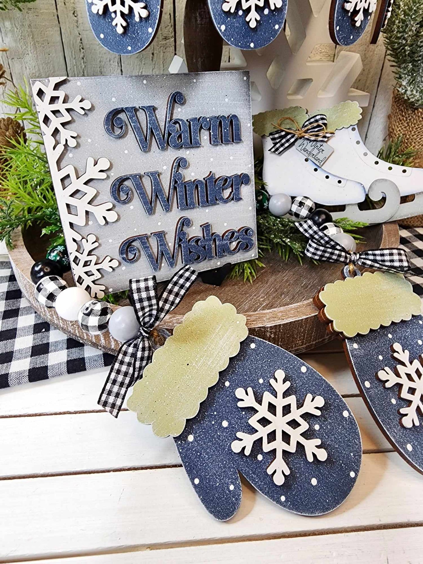 DIY Winter Wonderland Tiered Tray Kit