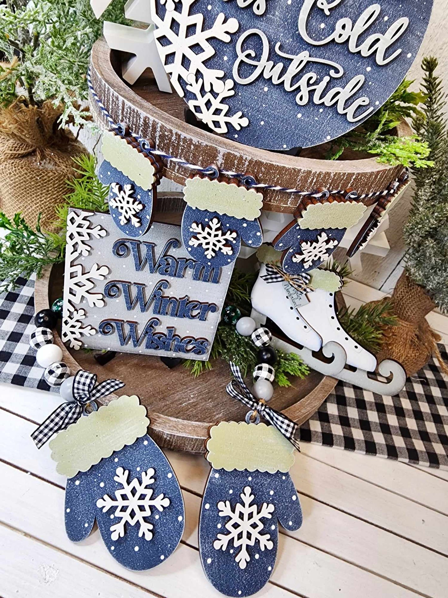 DIY Winter Wonderland Tiered Tray Kit