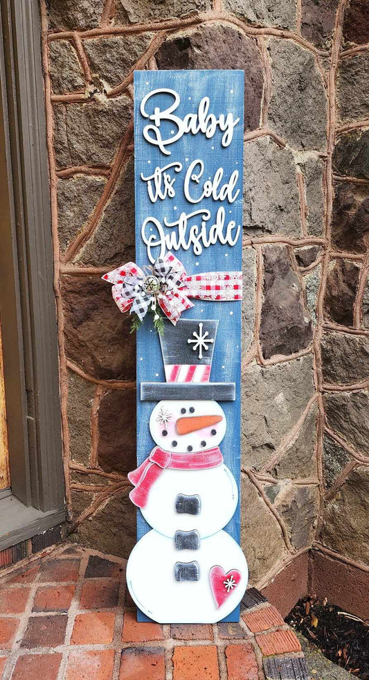 DIY Snowman Porch Sign Kit