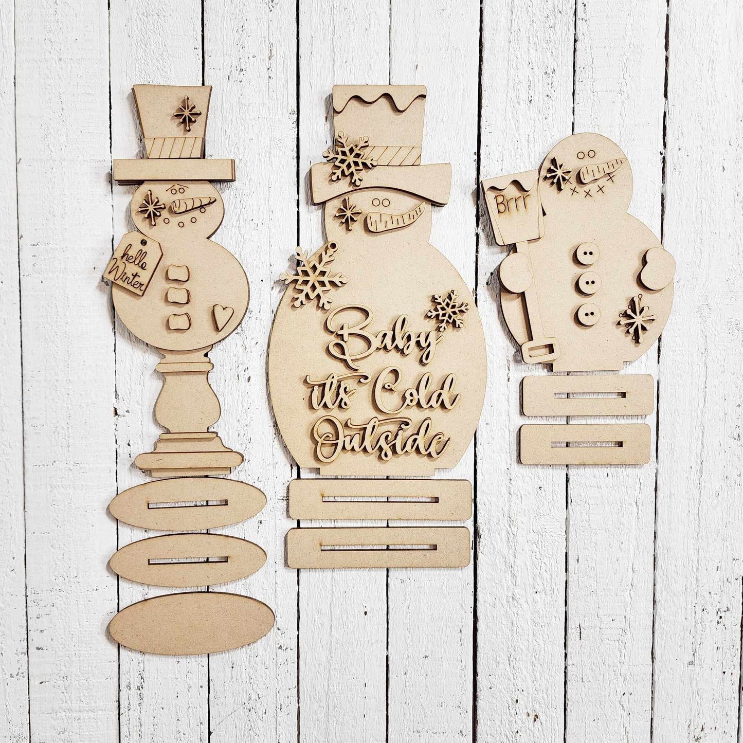 DIY Snowman Family Kit